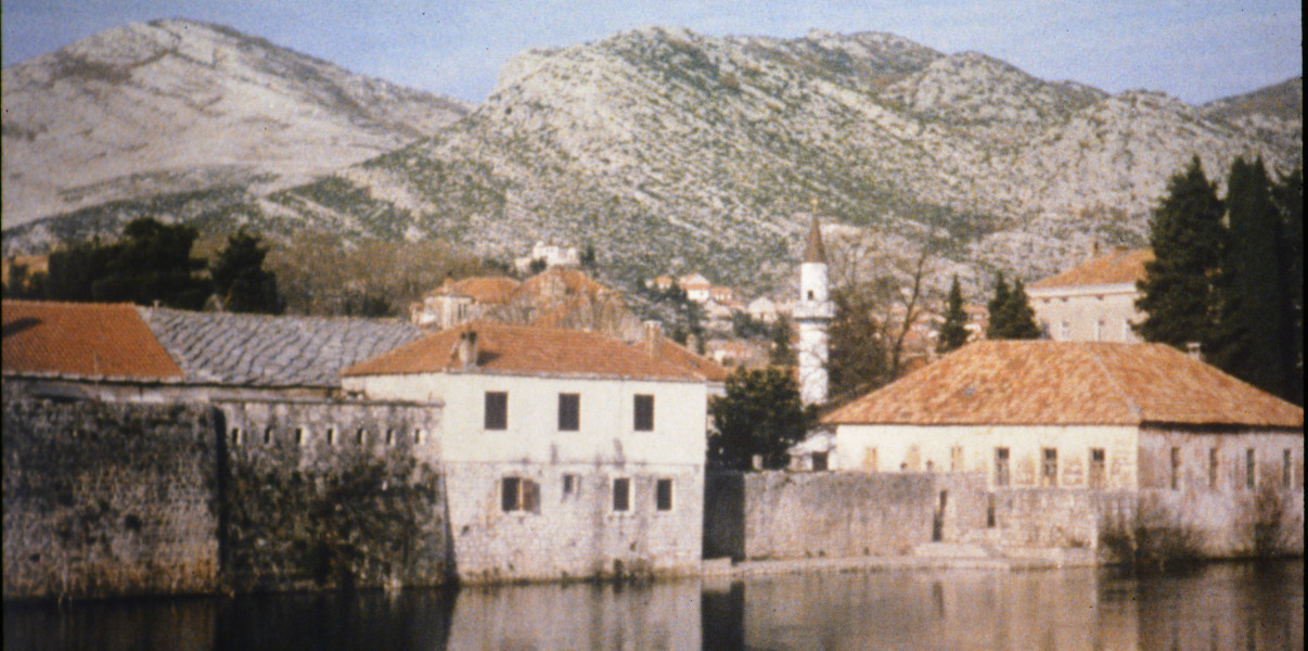 Historic town of Trebinje before the mosque was destroyed.